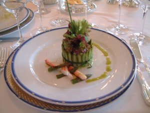 Fancy Dinner at the Captain's Table