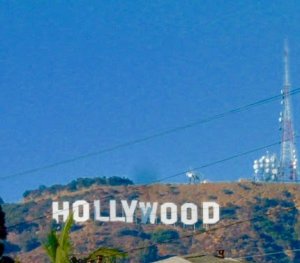 The hollywood sign is landmark where many movies are filmed