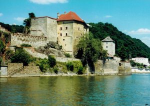 Building on the shore of the Danube