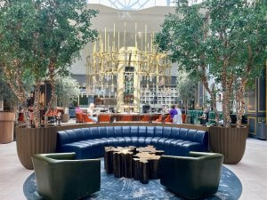 HOTEL LOBBY AND LOBBY BAR